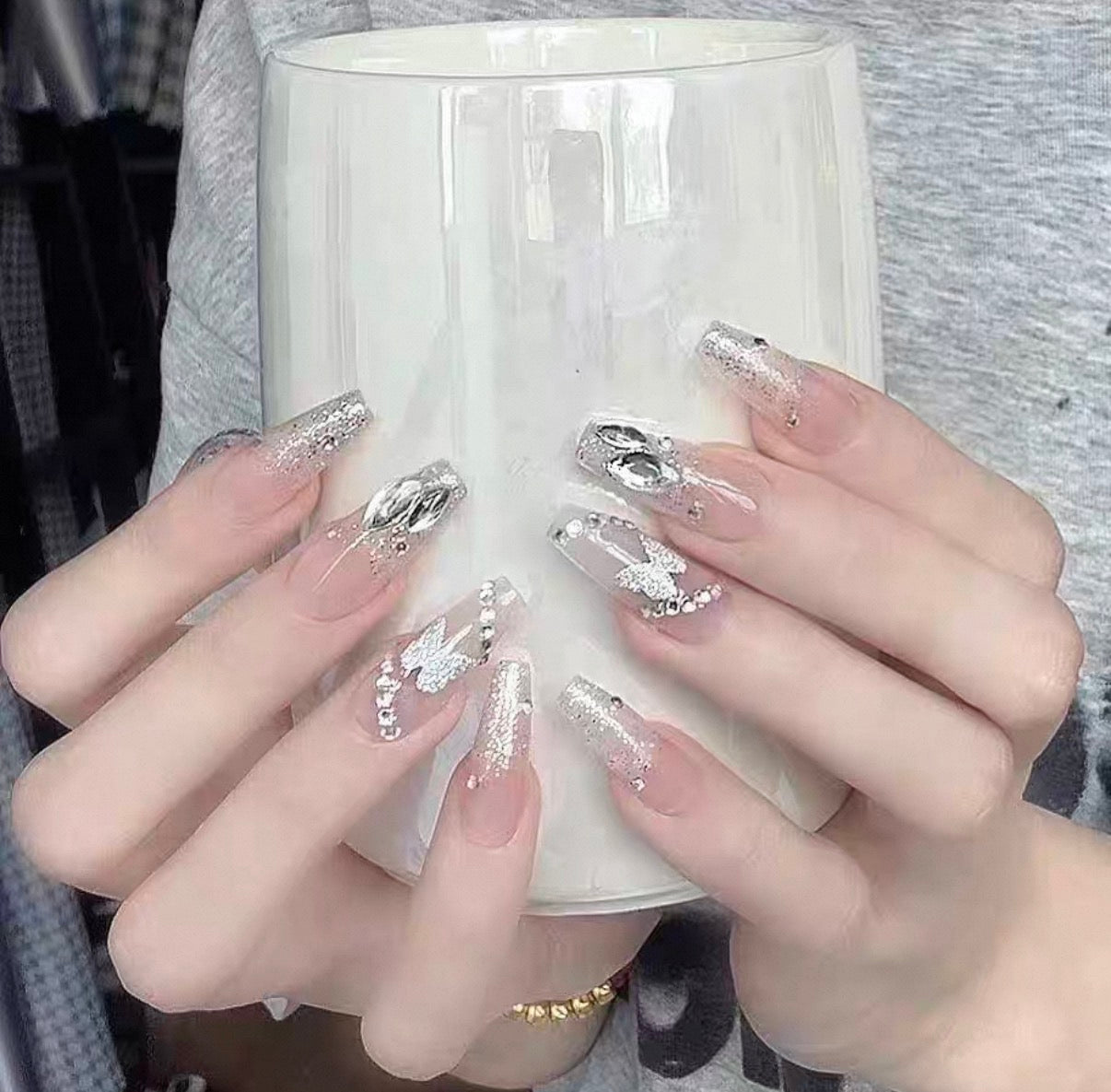 仙女款方形穿戴甲