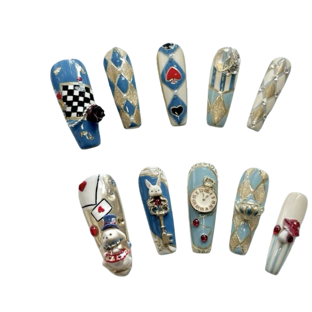 手工款愛麗斯方形穿戴甲