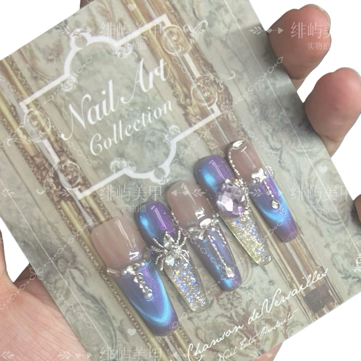 手工款方形穿戴甲